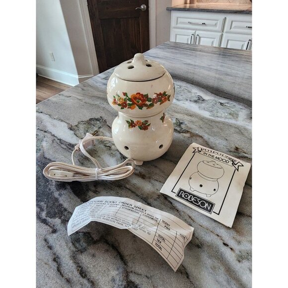 Vintage Robeson Electric "In the Mood" Potpourri Ceremic‎ Wax Melt Jar - Picture 8 of 12